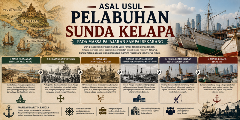 Asal Usul Pelabuhan Sunda Kelapa pada Masa Pajajaran Sampai Sekarang