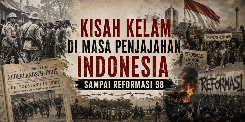 Kisah Kelam di Masa Penjajahan Indonesia Sampai Reformasi 98