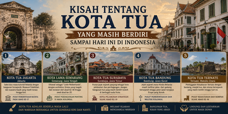 Kisah Tentang Kota Tua yang Masih Berdiri Sampai Hari ini di Indonesia