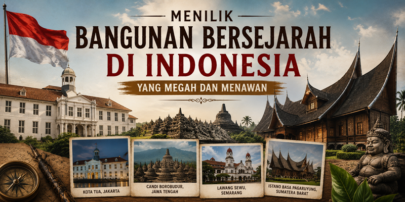 Menilik Bangunan Bersejarah Di Indonesia Yang Megah Dan Menawan