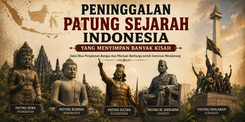 Peninggalan Patung Sejarah Indonesia yang Menyimpan Banyak Kisah