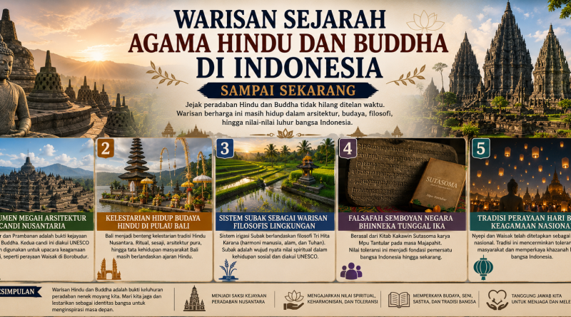 Warisan Sejarah Agama Hindu dan Buddha di Indonesia Sampai Sekarang