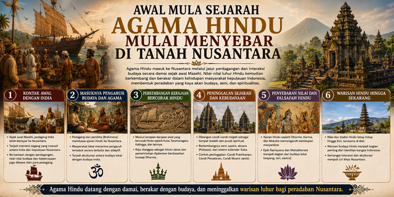 Awal Mula Sejarah Agama Hindu Mulai Menyebar Di Tanah Nusantara