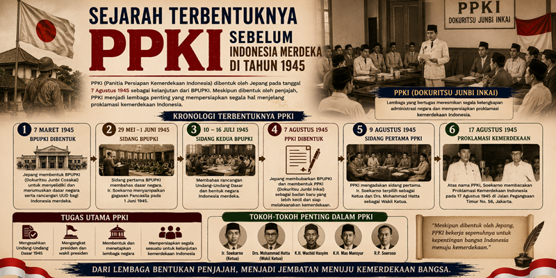 Sejarah Terbentuknya PPKI Sebelum Indonesia Merdeka Di Tahun 1945