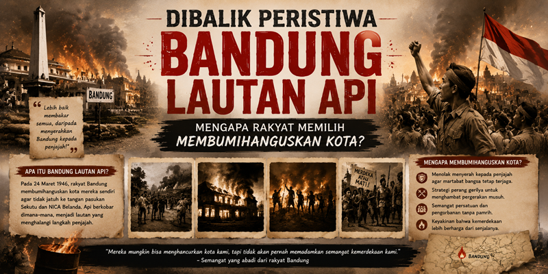 Dibalik Peristiwa Bandung Lautan Api Mengapa Rakyat Memilih Membumihanguskan Kota