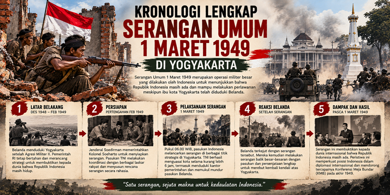 Kronologi Lengkap Serangan Umum 1 Maret 1949 di Yogyakarta